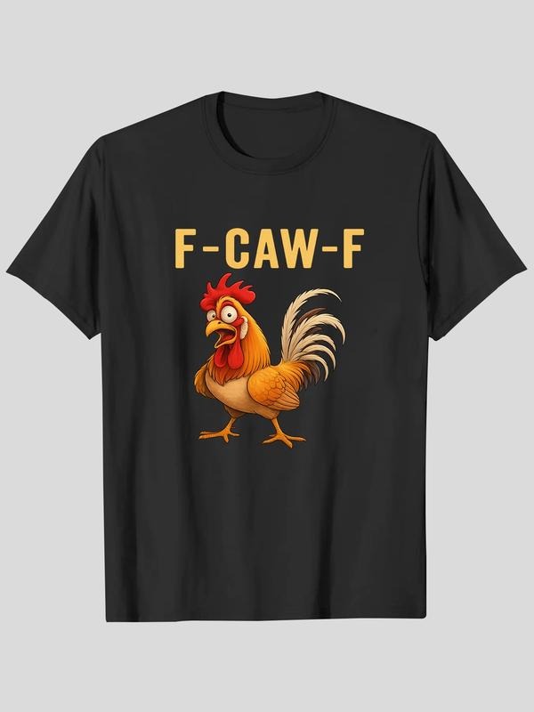 Unisex Funny F-caw-f Chicken Graphic Shirts, Chicken T-shirt Hoodie, Sweatshirt | PodTeesHub.com