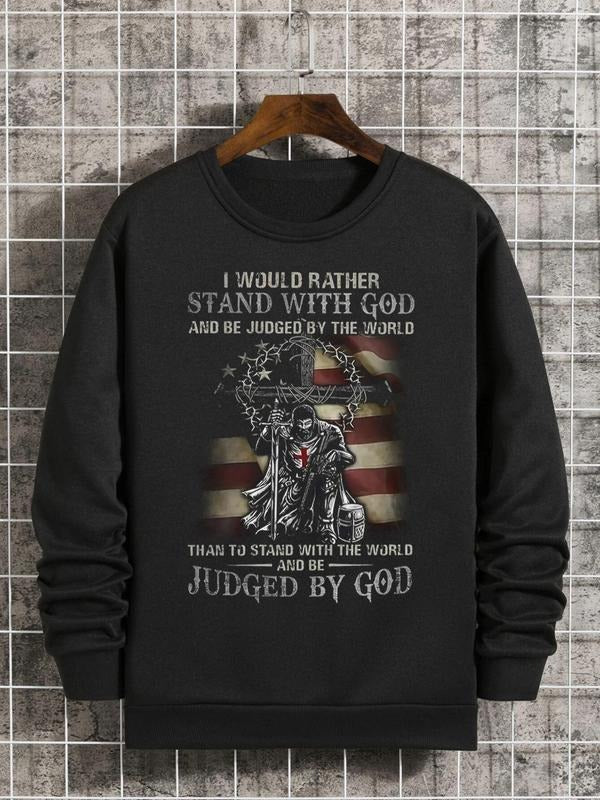 Unisex Men's Regular Fit Graphic Round Neck Essentials Sweatshirt, Casual Long Sleeve Crew Neck Pullover for Spring &...