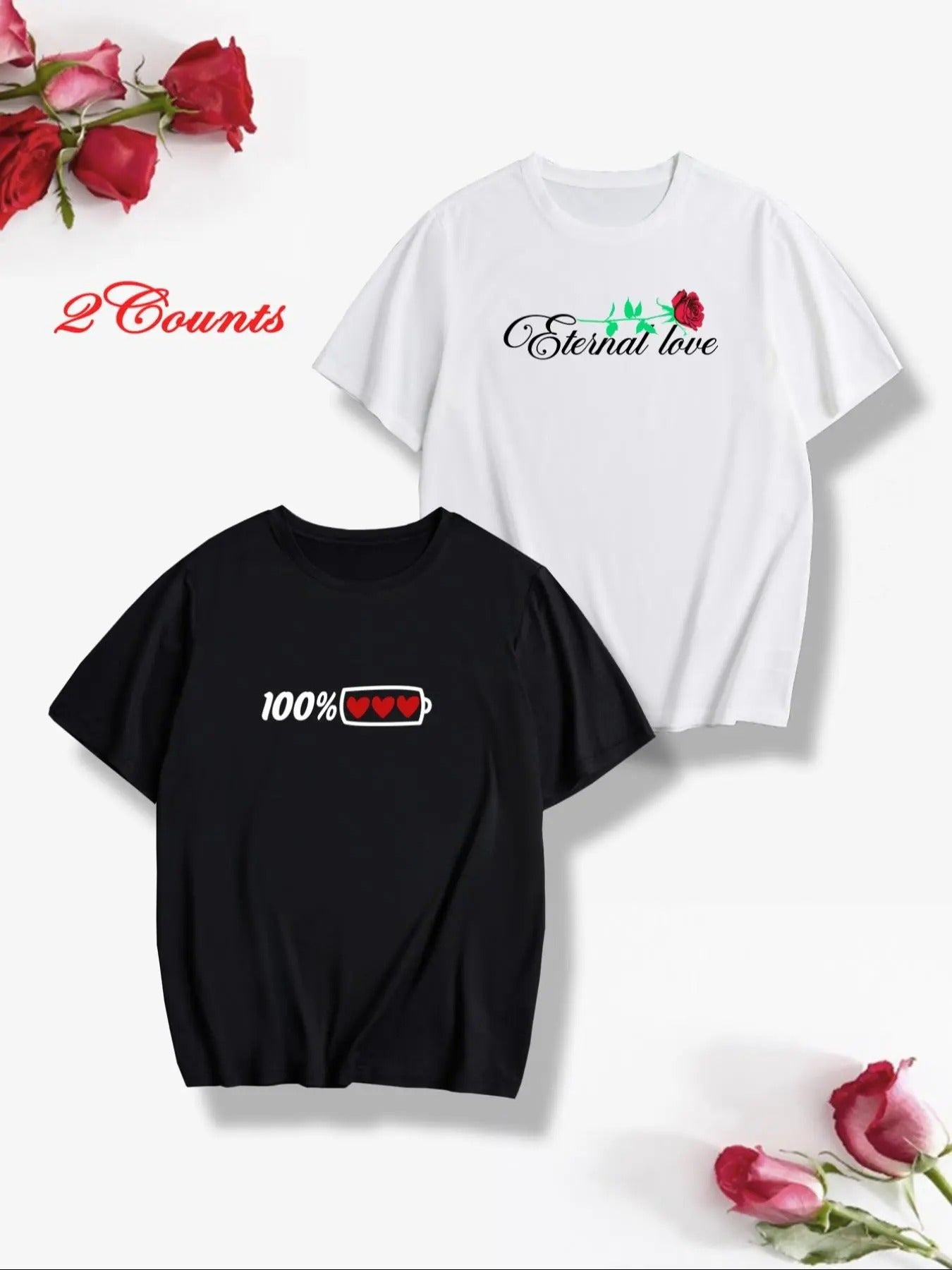Unisex Valentine's Day Graphic Print Round Neck Tee, Casual Loose-Fitting Short Sleeve Crew Neck T-Shirt for Daily Wear...