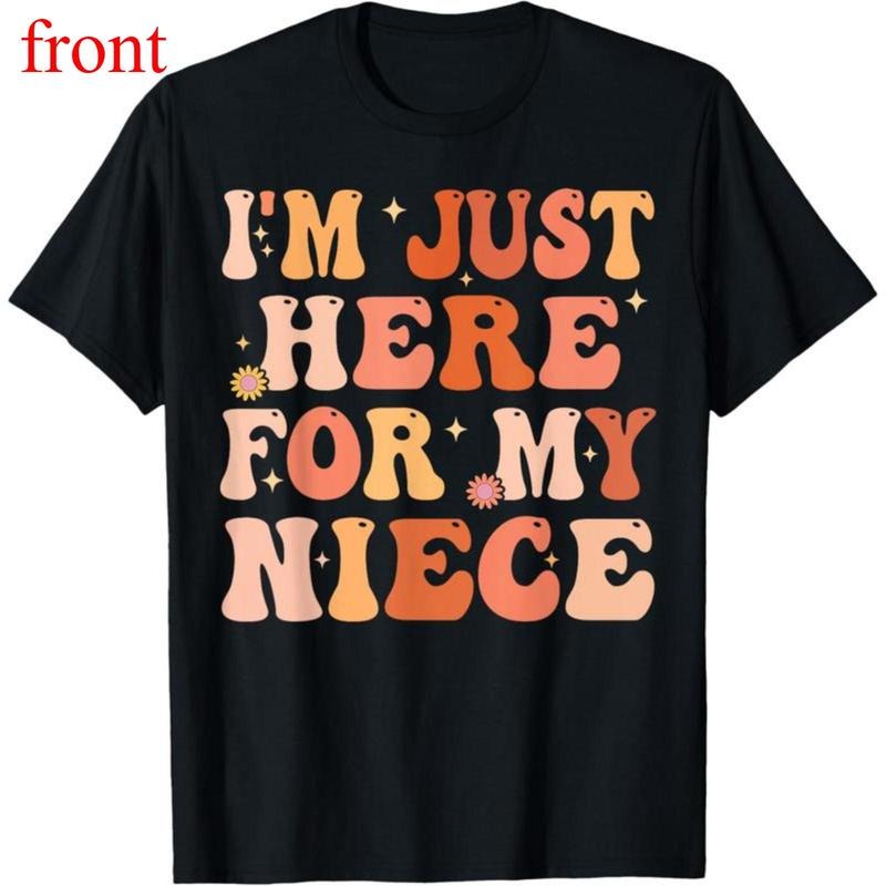 UnisexMFunny Aunt Life Auntie Groovy I'm Just Here For My Niece T-Shirt Birthday Hoodie, Sweatshirt | PodTeesHub.com