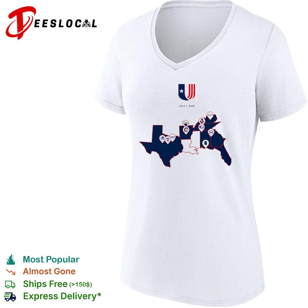 United Athletic Conference July 1 2026 map shirt