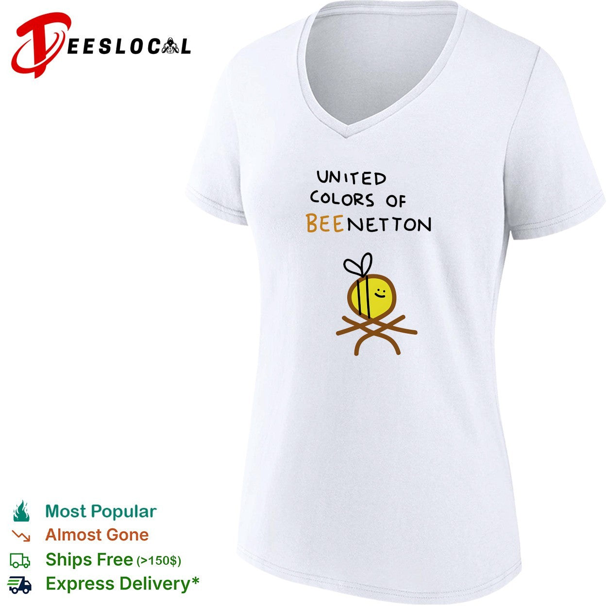United Colors of Bee Netton bee logo shirt
