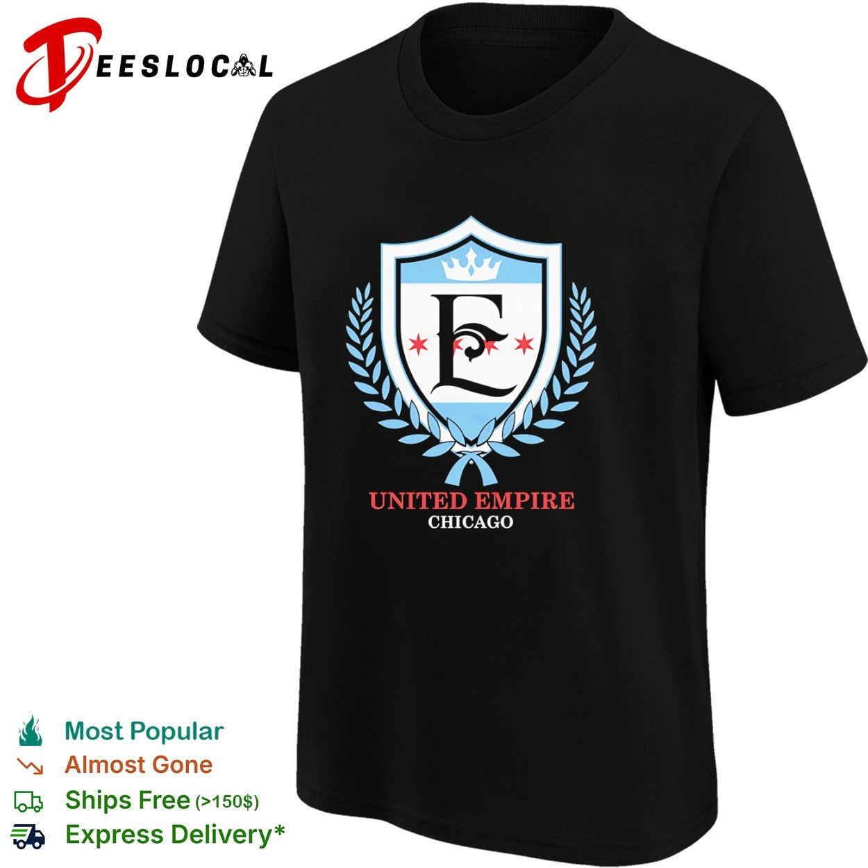 United Empire Chicago E Shield With Stars And Crown Shirt