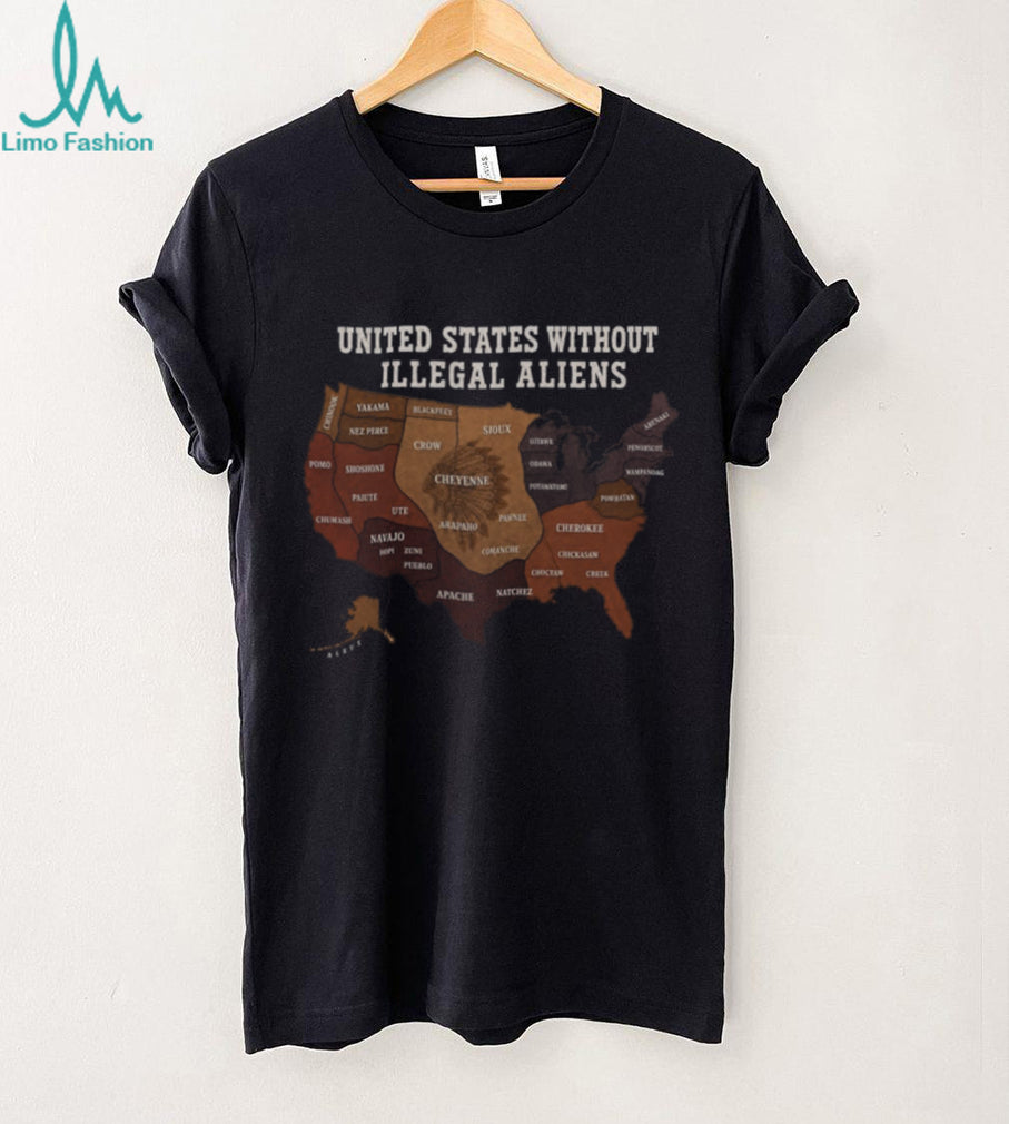 United States Map Native American Tribes Heritage T Shirt