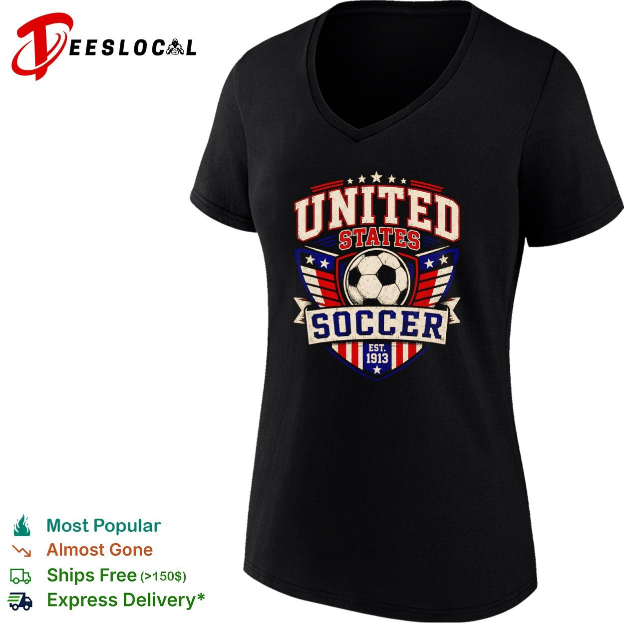 United States Soccer Est 1913 American Sport National shirt