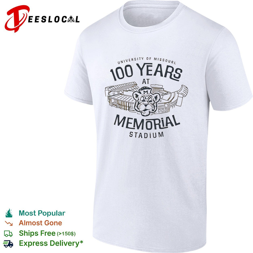 University of Missouri 100 Years at Memorial Stadium shirt