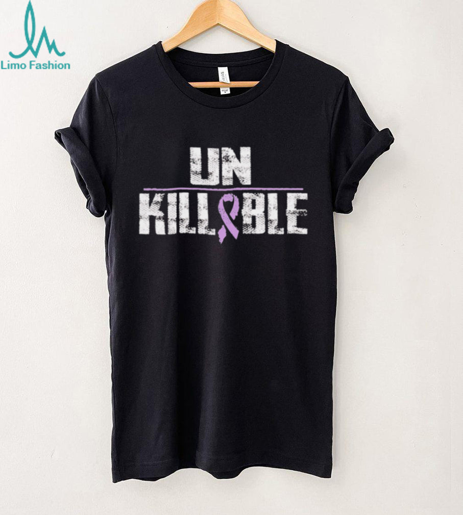 Unkillable Awareness Ribbon Graphic Inspirational Quote T Shirt