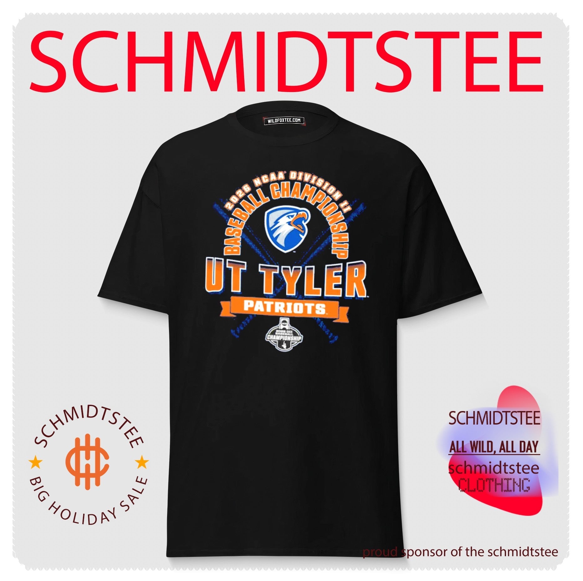 Ut Tyler Patriots 2026 NCAA Division II Baseball Championship shirt