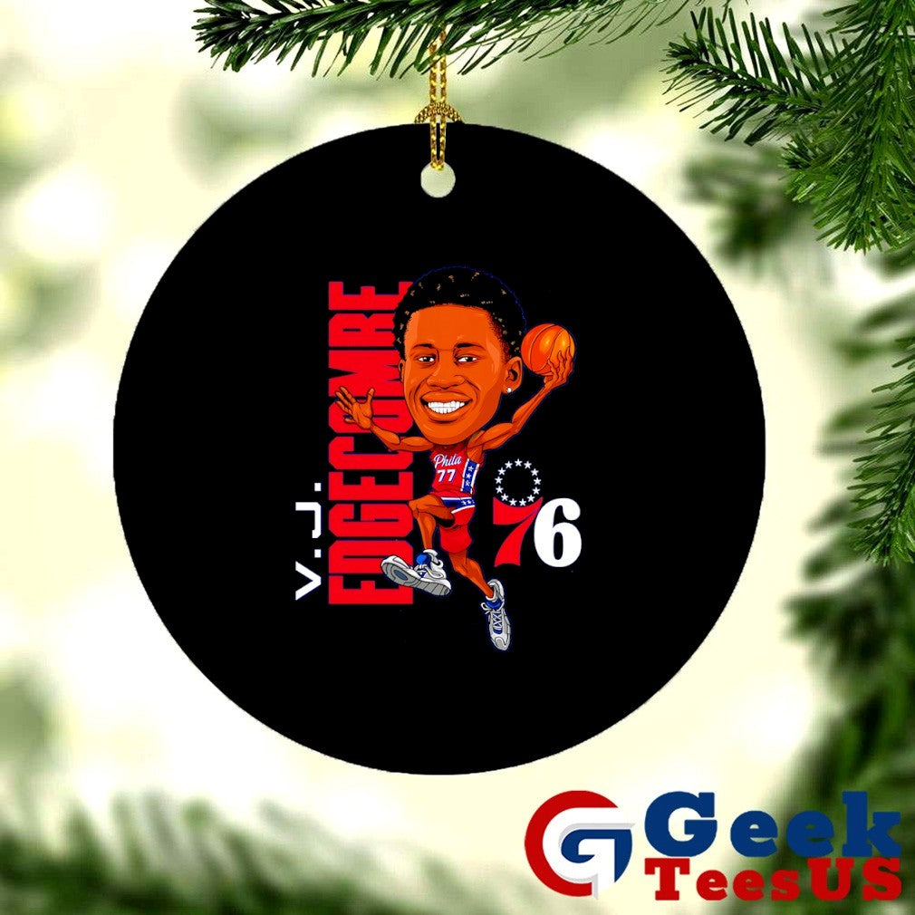 VJ Edgecombe player Philadelphia 76ers NBA caricature shirt