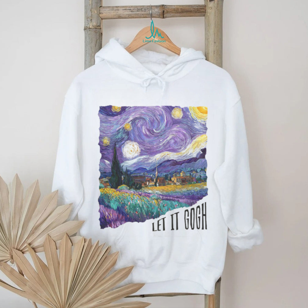Van Gogh Starry Night Parody Let It Gogh Art T Shirt
