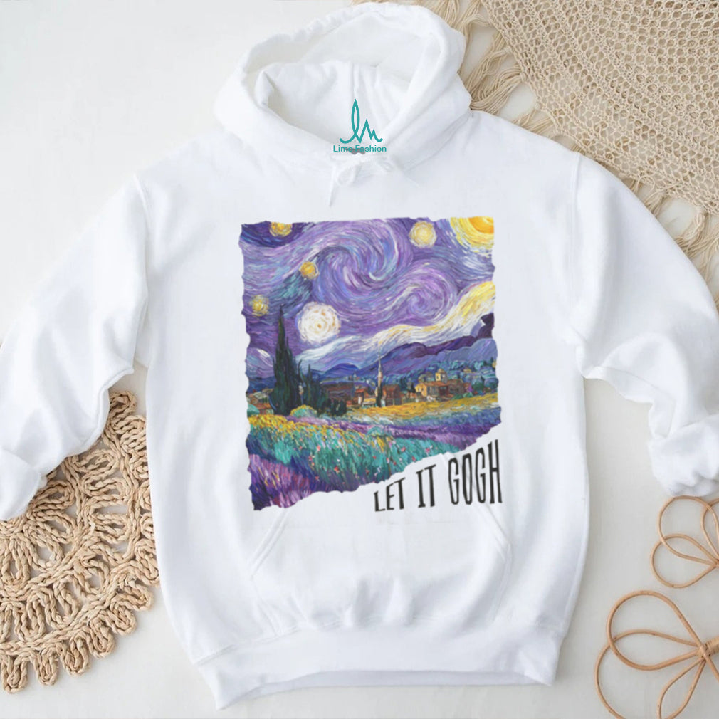 Van Gogh Starry Night Parody Let It Gogh Art T Shirt