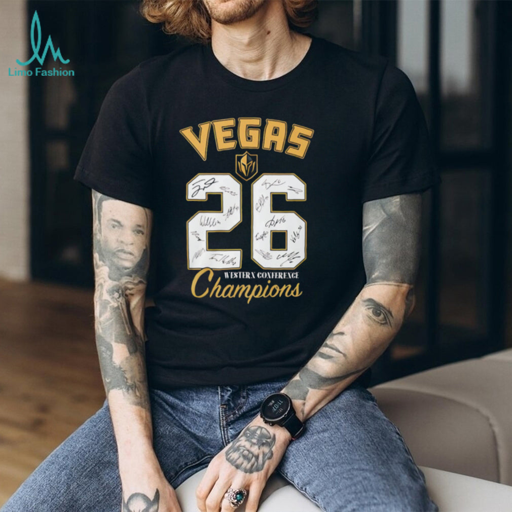 Vegas Golden Knights Jersey Number 26 Western Conference Champions T Shirt