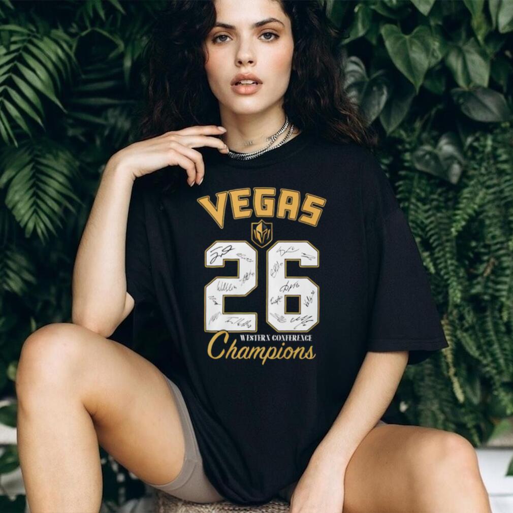 Vegas Golden Knights Jersey Number 26 Western Conference Champions T Shirt
