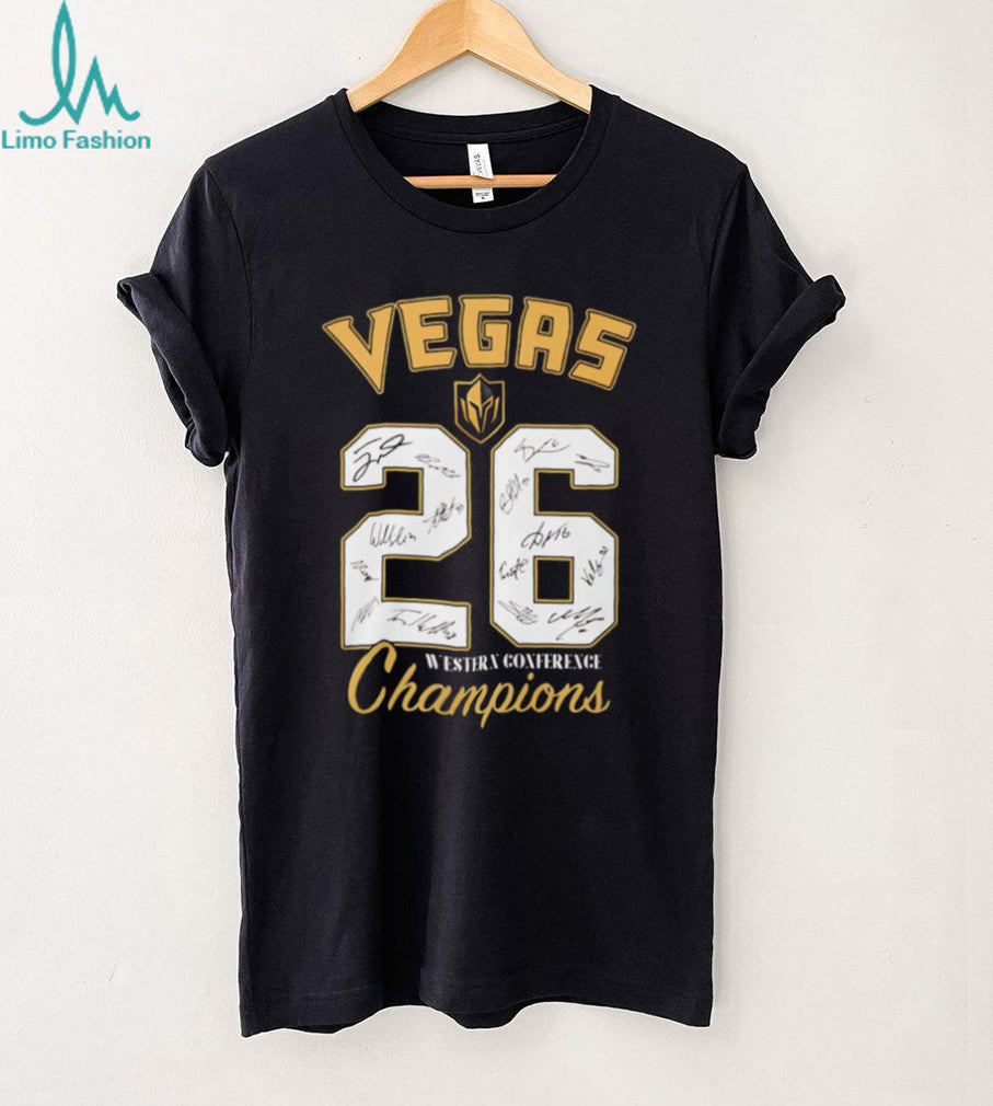 Vegas Golden Knights Jersey Number 26 Western Conference Champions T Shirt