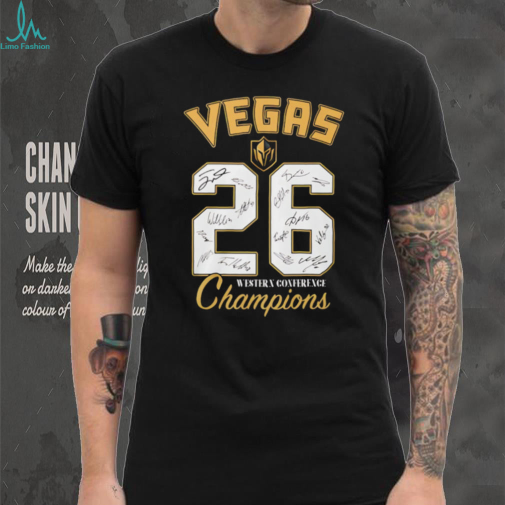 Vegas Golden Knights Jersey Number 26 Western Conference Champions T Shirt