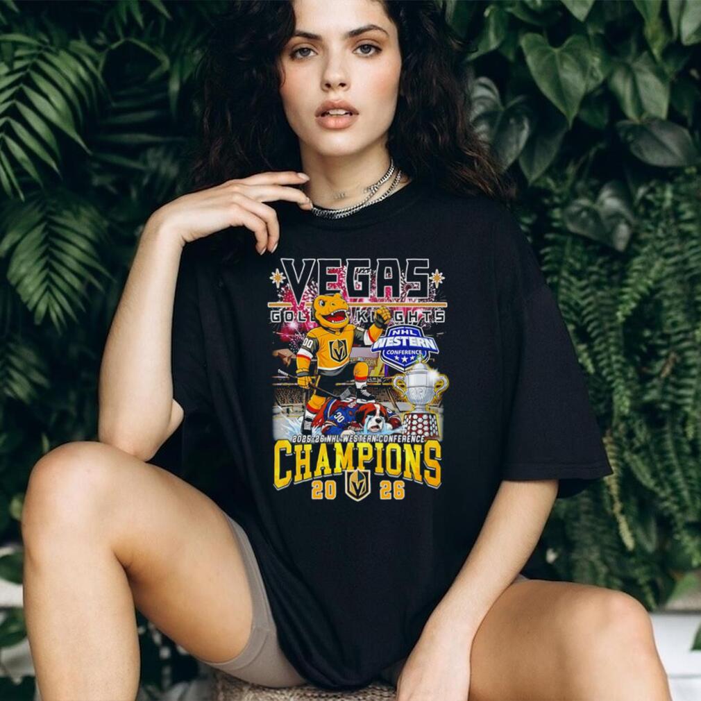 Vegas Golden Knights Mascot Hockey Western Conference Champions T Shirt