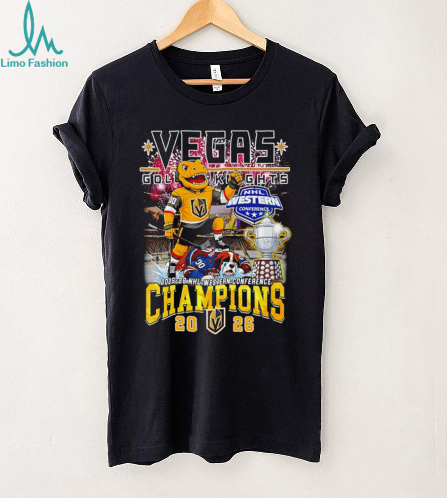 Vegas Golden Knights Mascot Hockey Western Conference Champions T Shirt