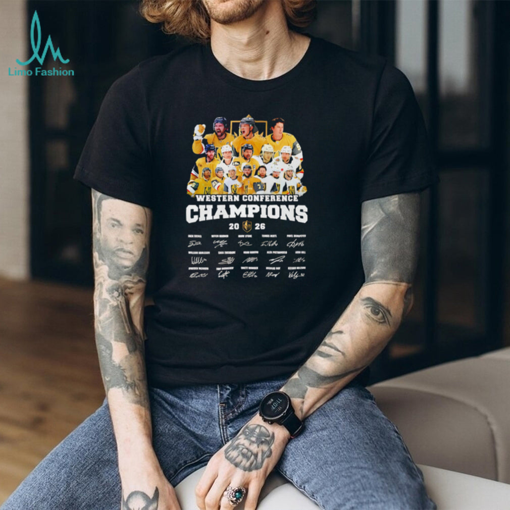 Vegas Golden Knights Players Western Conference Champions T Shirt
