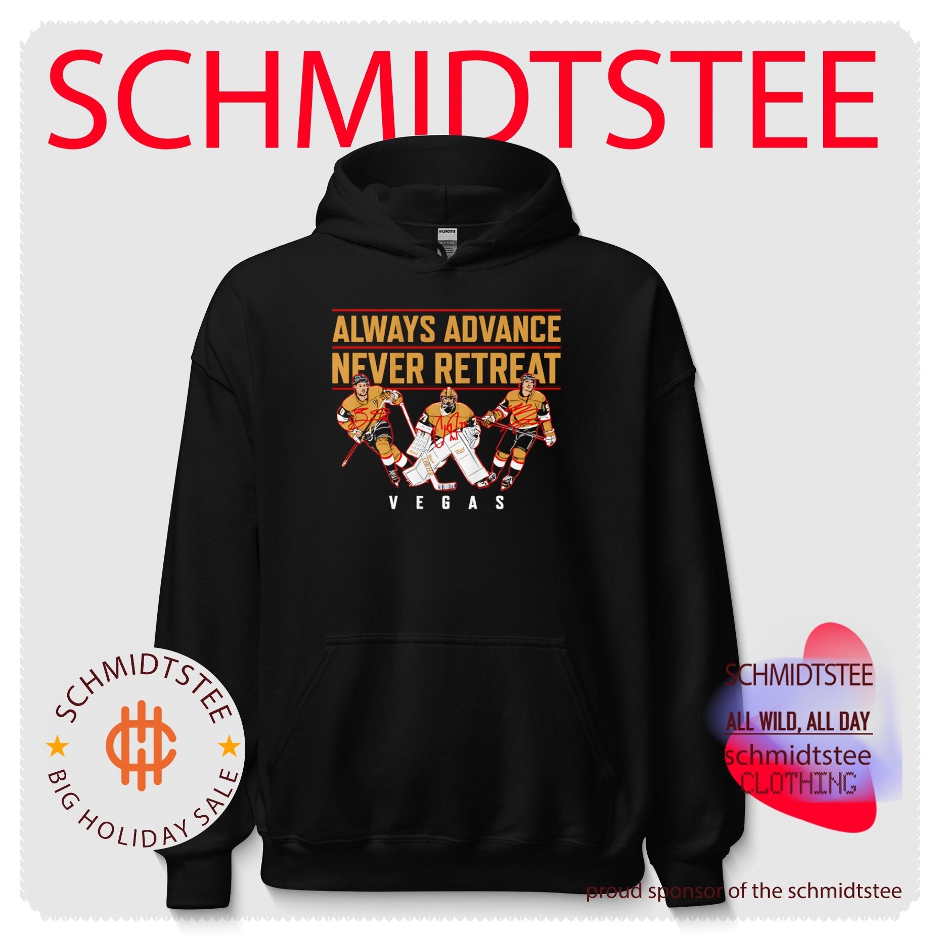 Vegas Hockey Always Advance Never Retreat shirt