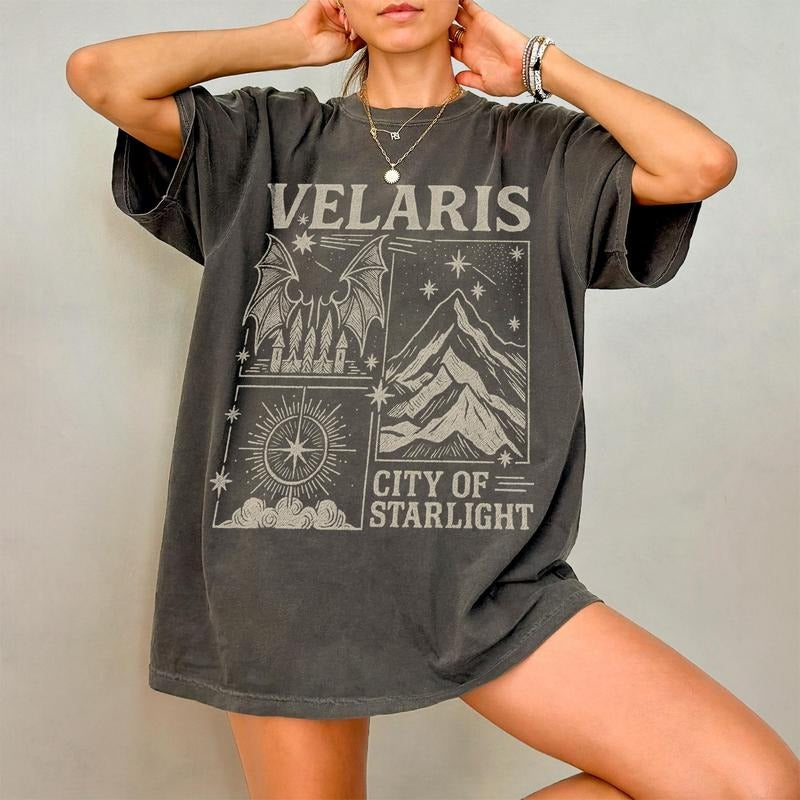 Velaris City of Starlight Acotar Comfort Colors Shirt, Acotar T-shirt, The Night Court Shirt, Bookworm Shirt, Court of...