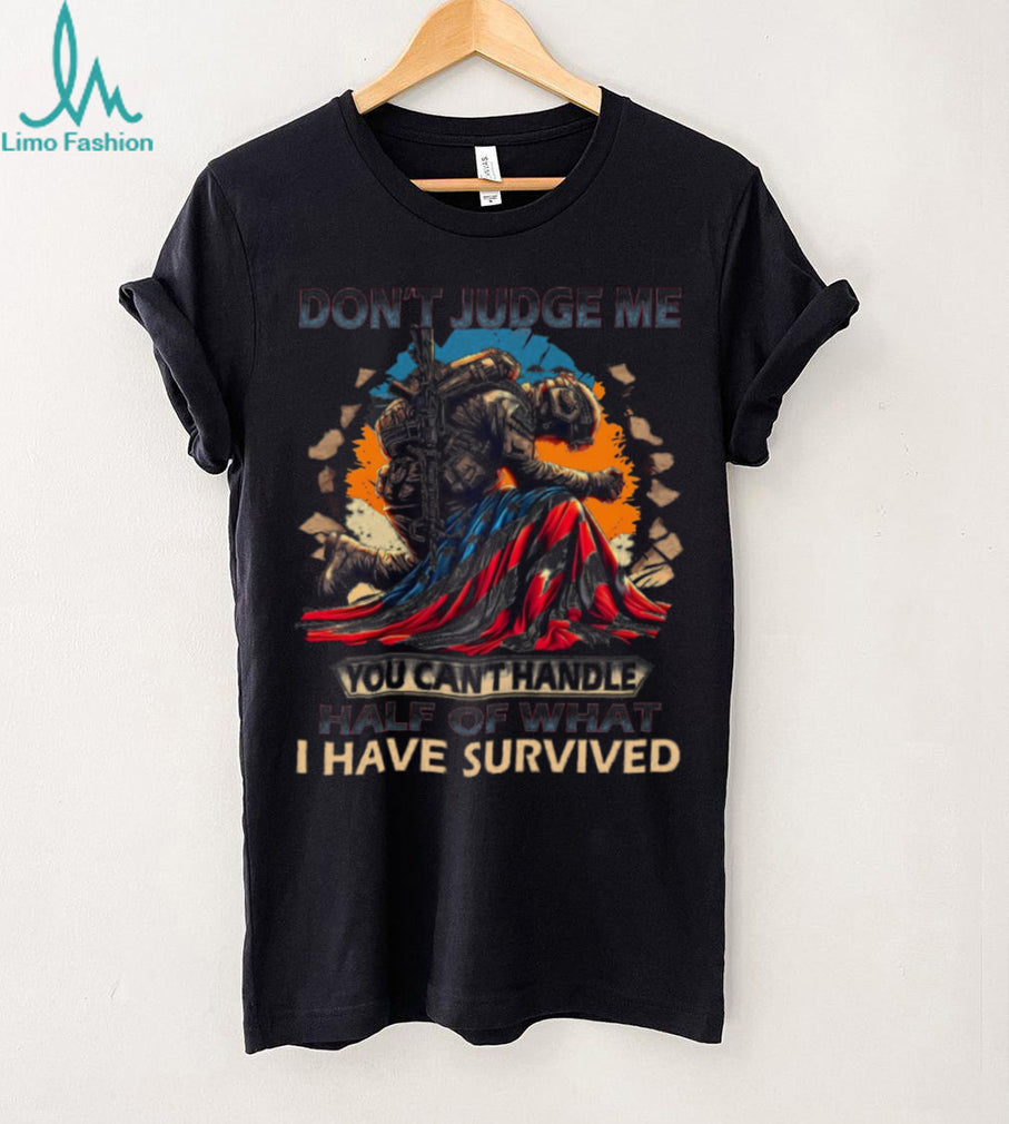 Veteran Military Soldier Flag Patriot Survival Quote T Shirt