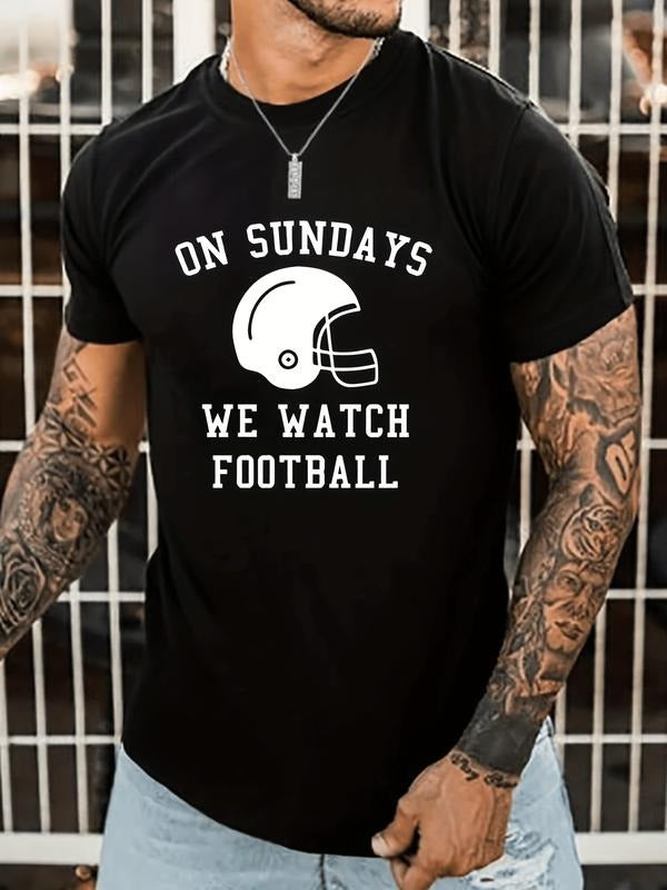 Vibrant Slogan Graphic Tee - Men's T-Shirts