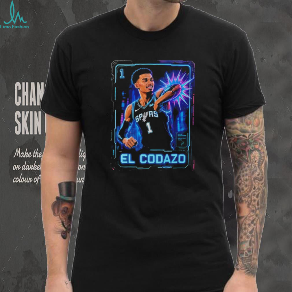 Victor Wembanyama El Codazo Basketball Trading Card T Shirt
