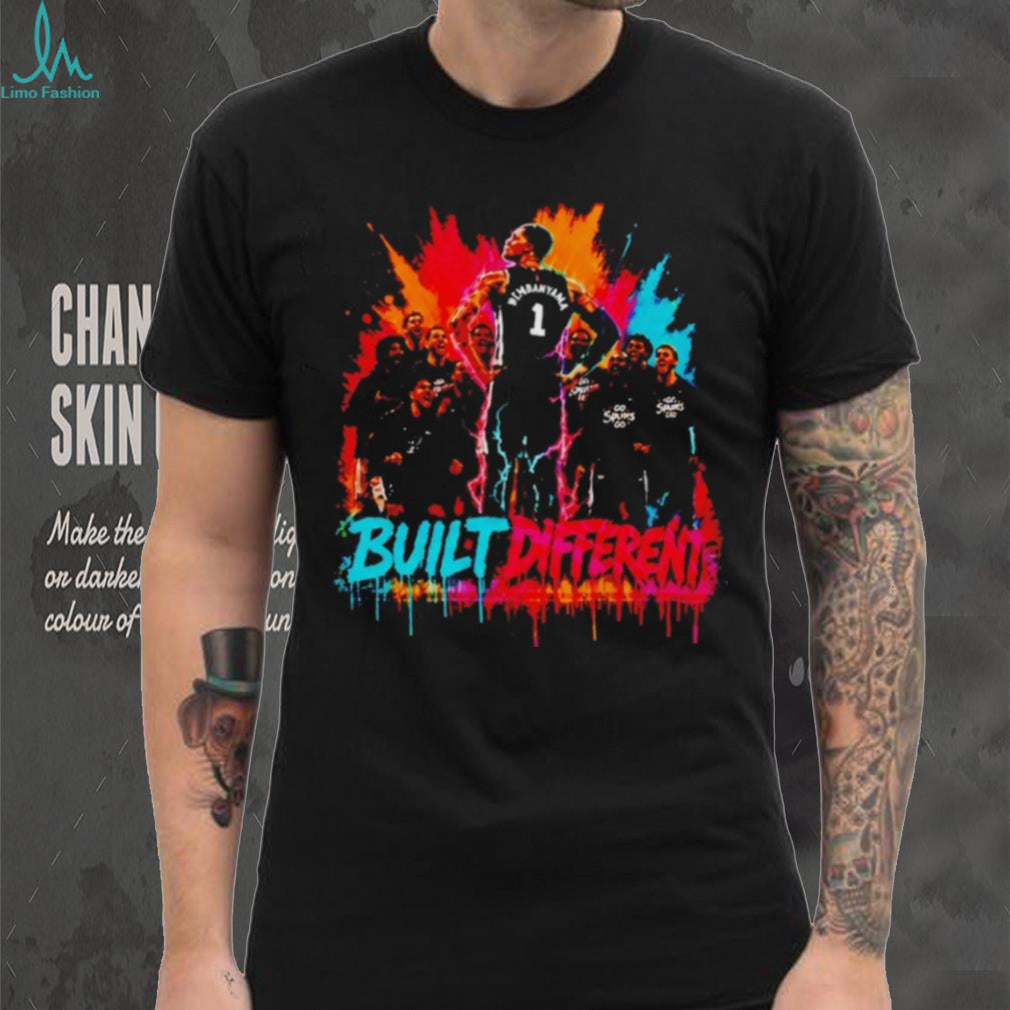 Victor Wembanyama San Antonio Built Different Splatter T Shirt