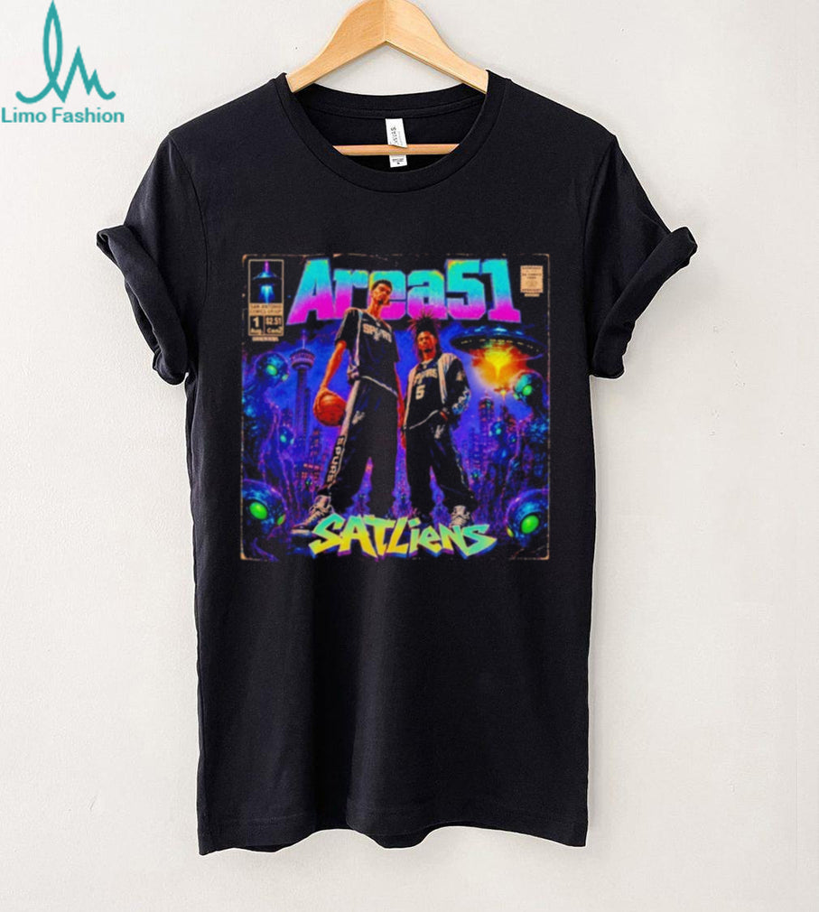 Victor Wembanyama San Antonio Satliens Area 51 Comic T Shirt