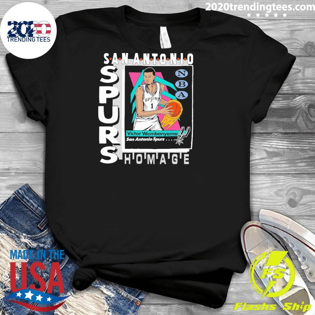 Victor Wembanyama San Antonio Spurs Homage Topps Trading Card Tri-Blend Shirt