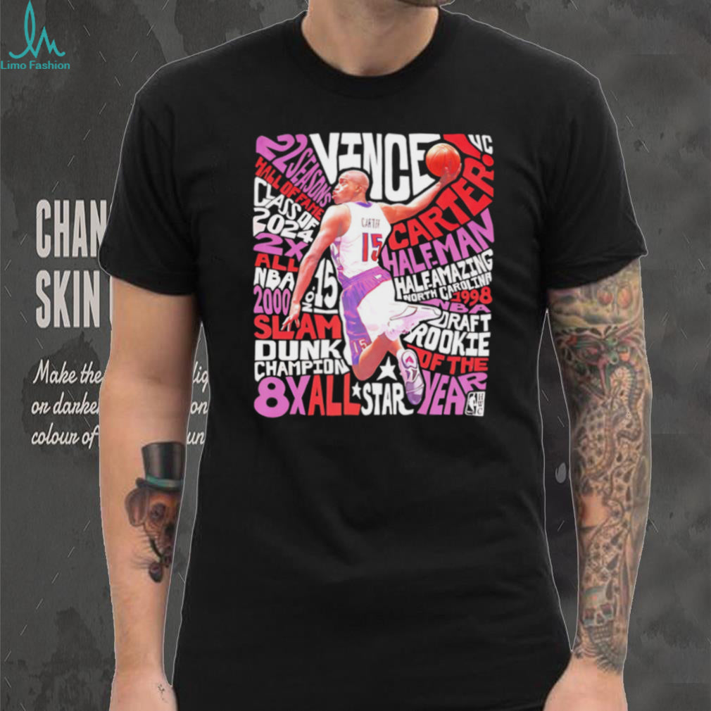Vince Carter Basketball Legend Slam Dunk Champion Graphic T Shirt