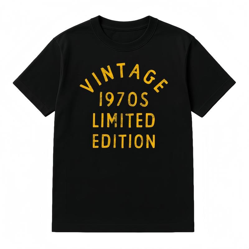 Vintage 1970s Limited Edition T-Shirt Fun Cool 1970s Theme Classic Women's Tee Cotton Loose Fit Unisex Graphic Tee...