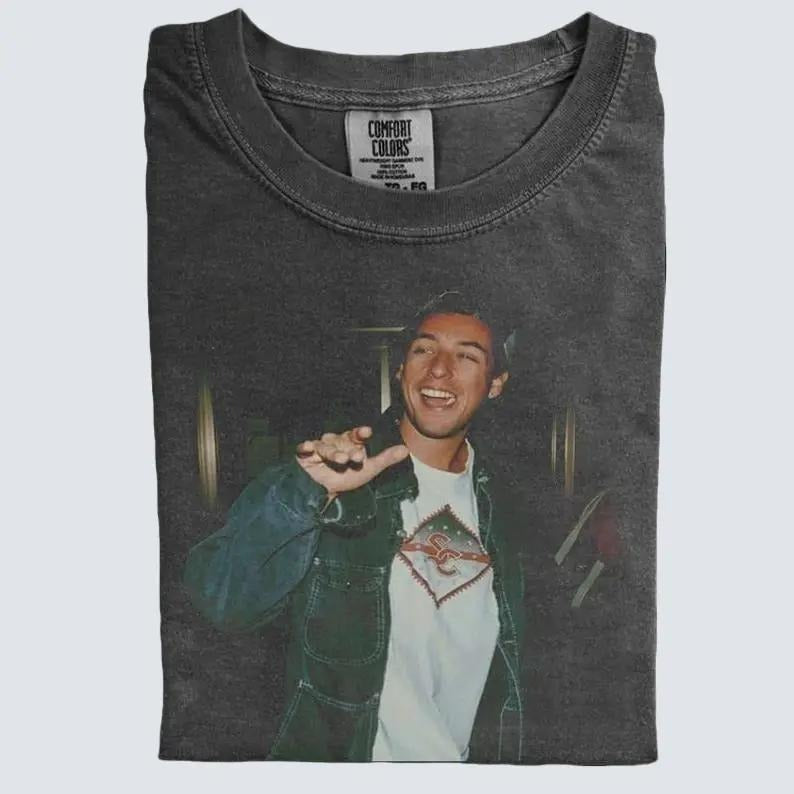 Vintage Adam Sandler Graphic Tee, Adam Sandler Happy Shirt, Funny Movie Graphic Tee, Adam Sandler Fan Shirt, 90s Pop...