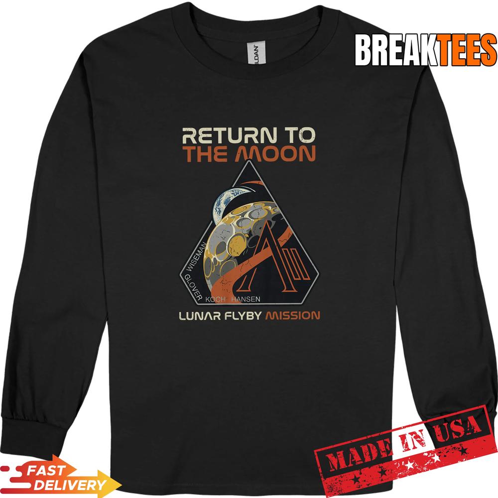 Vintage Artemis II Return to the Moon Mission T-Shirt