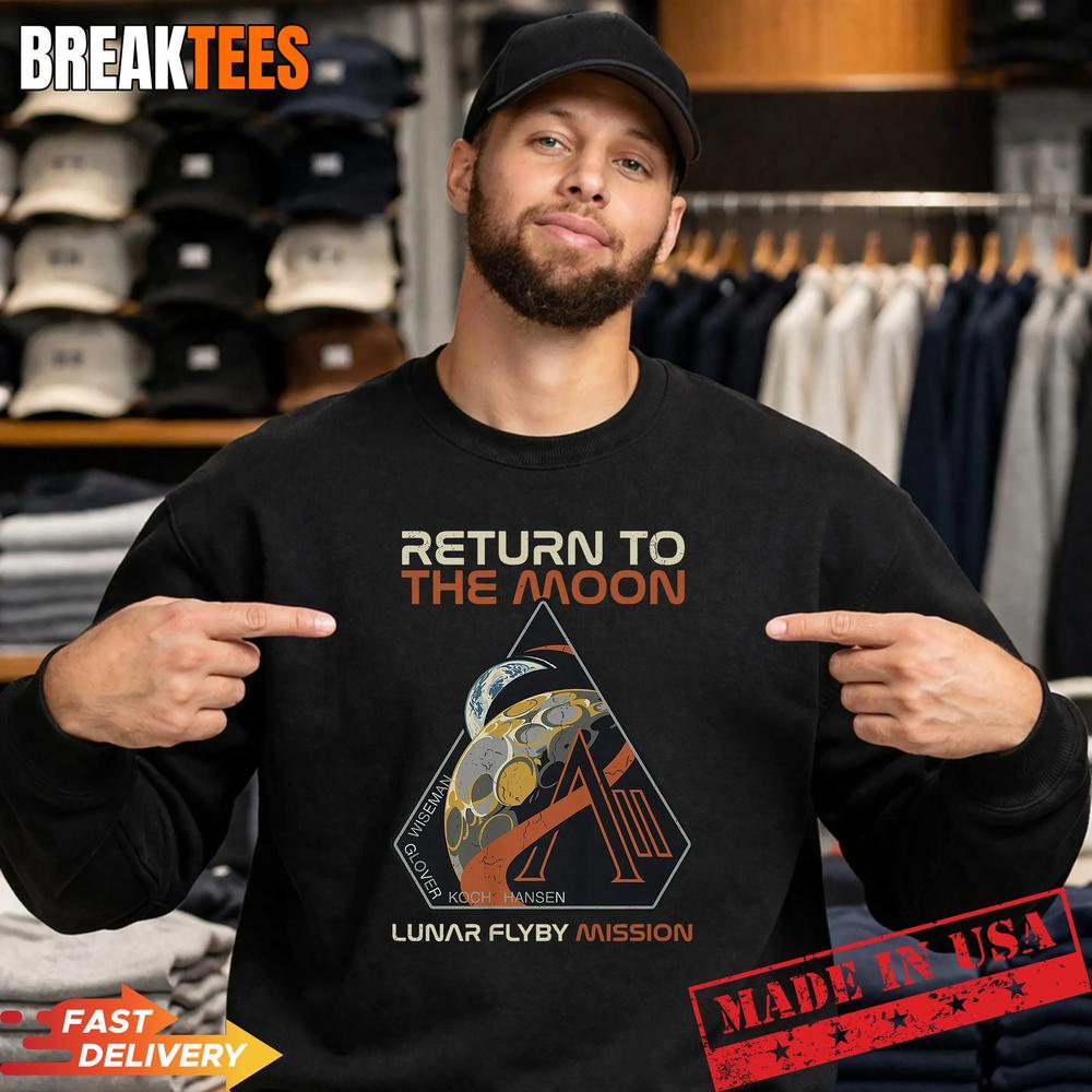 Vintage Artemis II Return to the Moon Mission T-Shirt