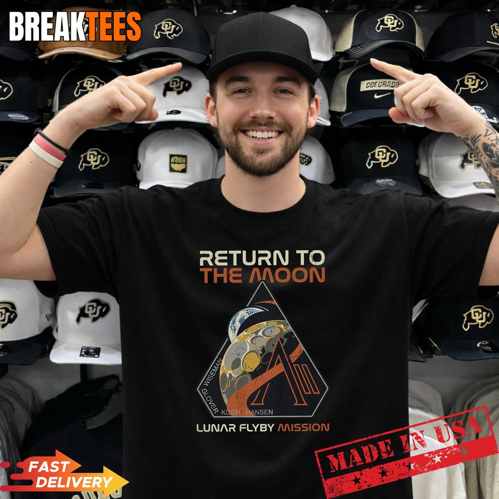 Vintage Artemis II Return to the Moon Mission T-Shirt