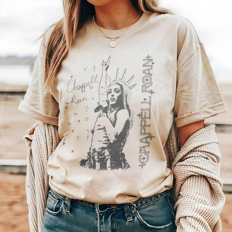 Vintage Chappell Roan Shirt, Chappell Roan Statue of Liberty Shirt, Chappell Roan Merch, The Rise and Fall of a Midwest...
