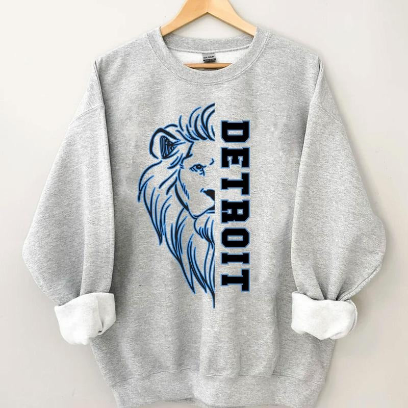 Vintage Detroit sweatshirt, Detroit Football sweater, Detroit Football Crewneck, Detroit sweatshirts, lions football...