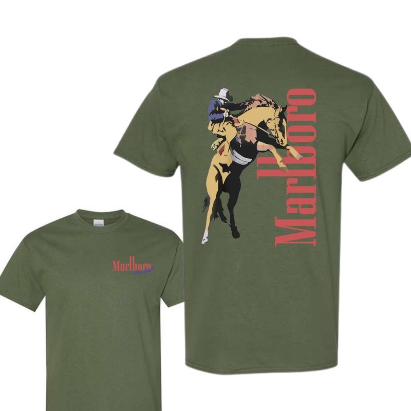 Vintage Marlboro Cowboy Wild West Shirt, Unisex Shirt, For Men, For Women Hoodie, Sweatshirt | PodTeesHub.com