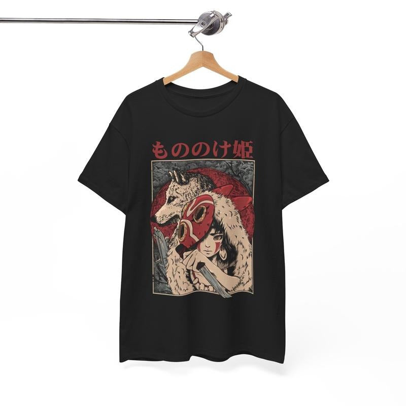 Vintage Princess Mononoke Tshirt, Studio Ghibli Shirt, Miyazaki Hayao, San, Moro, Anime Gift Hoodie, Sweatshirt