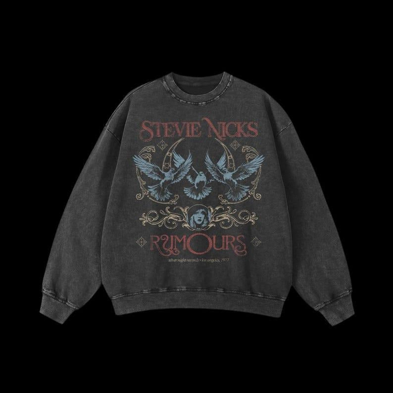 Vintage Stevie Nicks Rumours Sweatshirt, Music Tee Hoodie | PodTeesHub.com