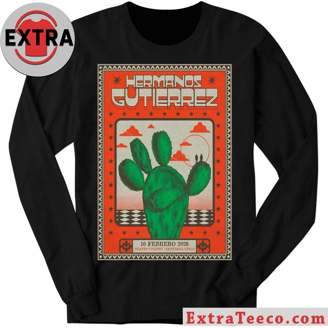 Vintage Style Hermanos Gutiérrez Santiago Chile 2 10 2026 Poster Shirt