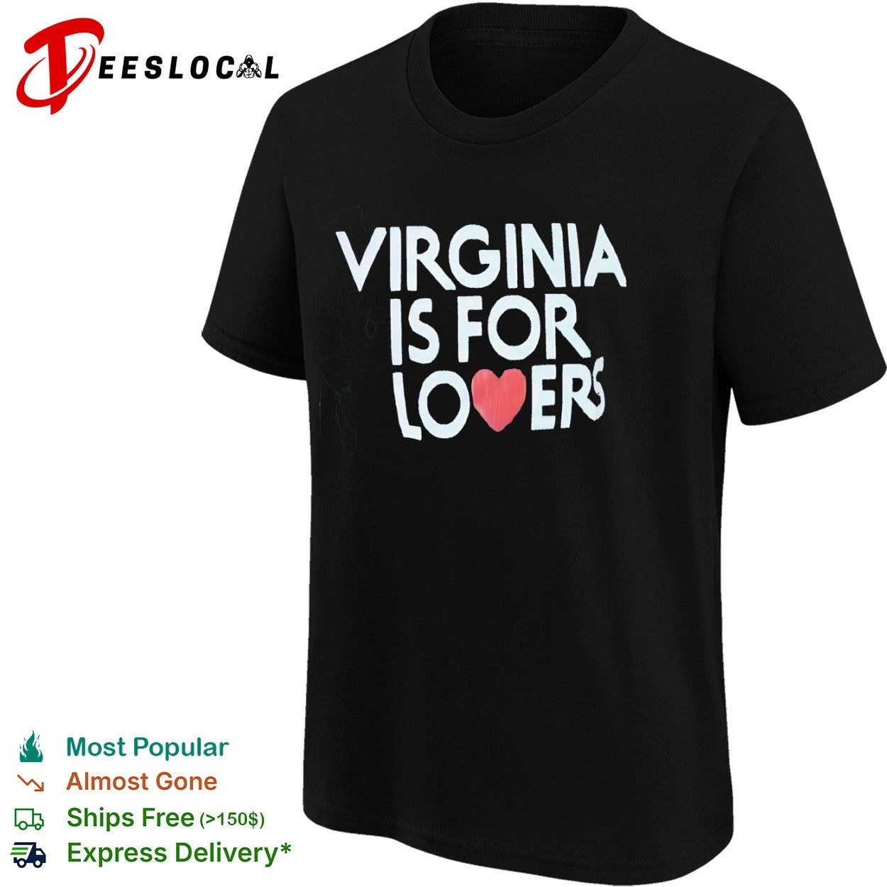Virginia is for lovers heart shirt