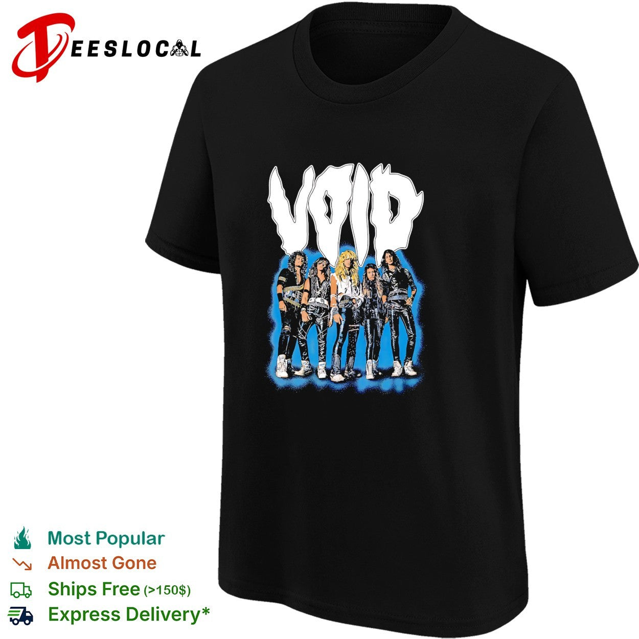 Void heavy metal band members photo vintage shirt