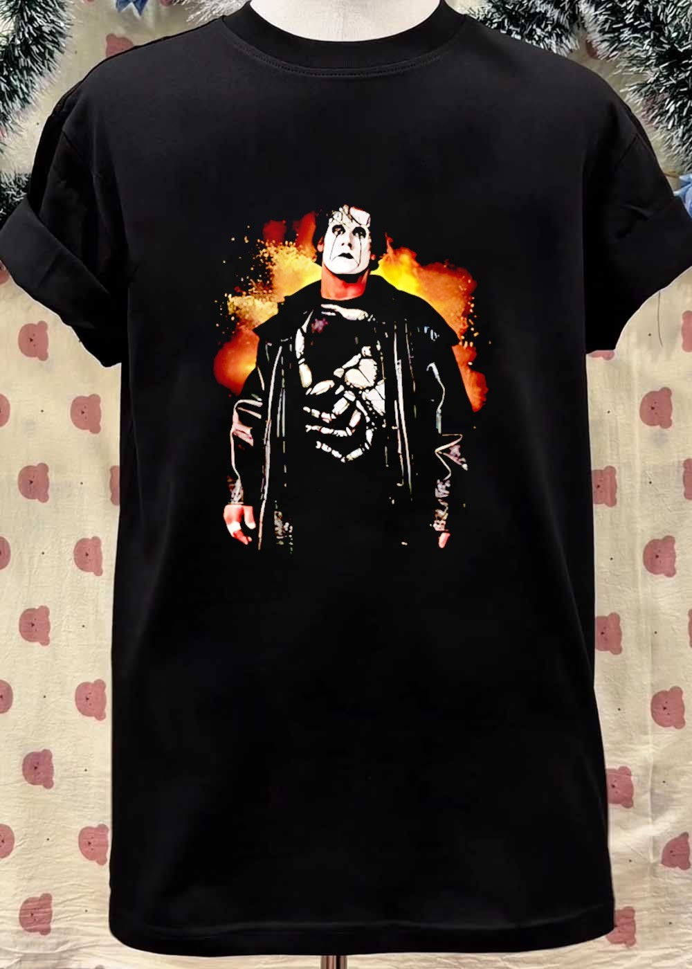 WCW Wrestling Merchandise Sting Scorpion Icon Mens Black T-Shirt