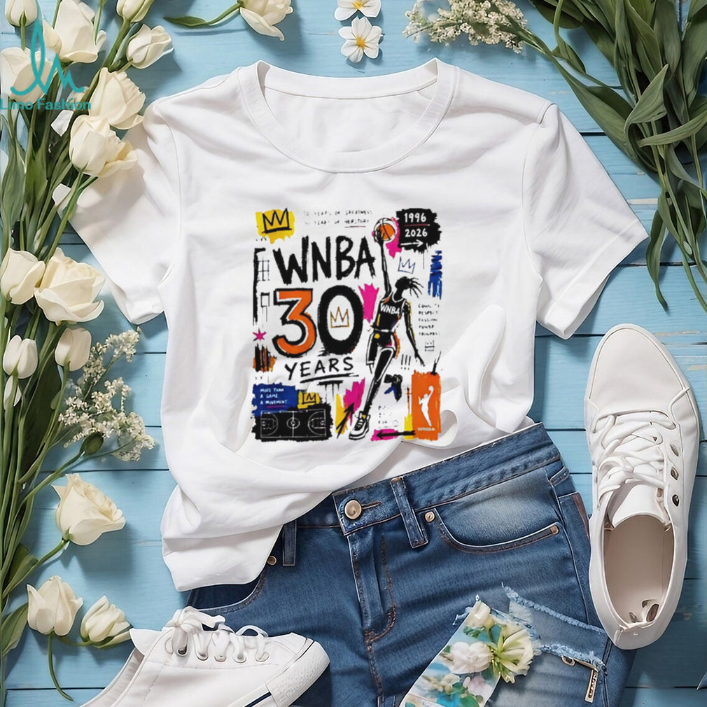 WNBA 30 Years Anniversary Graffiti Basketball Graphic T Shirt