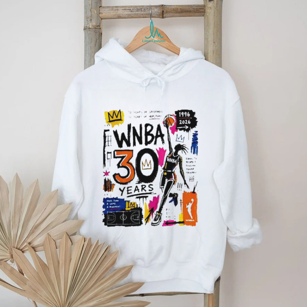 WNBA 30 Years Anniversary Graffiti Basketball Graphic T Shirt