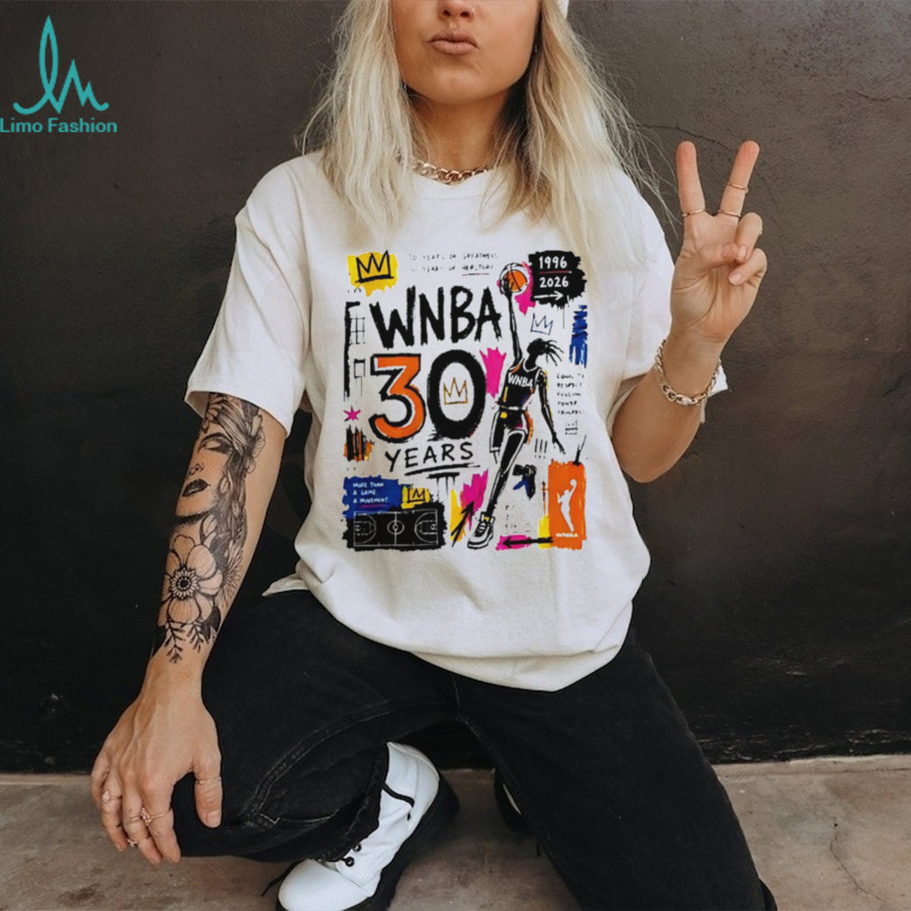 WNBA 30 Years Anniversary Graffiti Basketball Graphic T Shirt