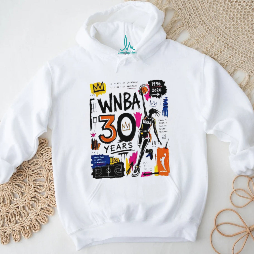 WNBA 30 Years Anniversary Graffiti Basketball Graphic T Shirt
