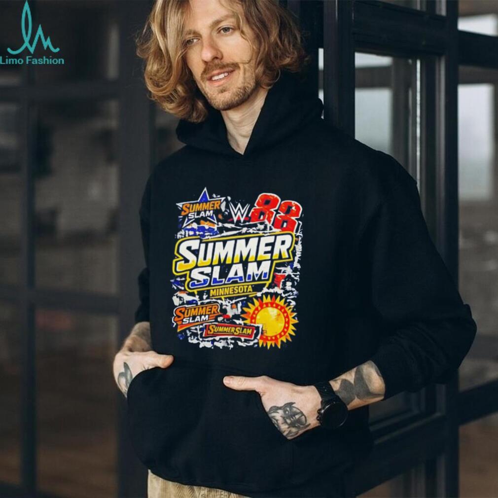 WWE SummerSlam Minnesota Collage Wrestling vintage shirt